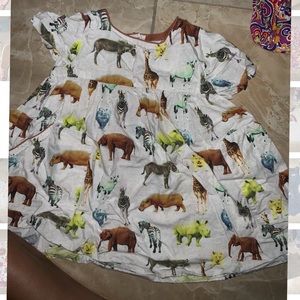 Animal safari dress 2t 2